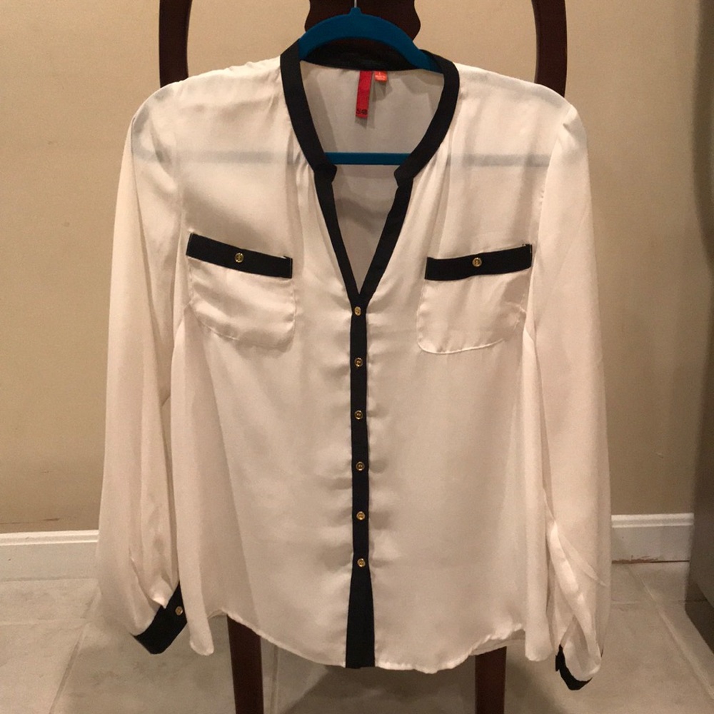 5/48 silky long sleeve blouse